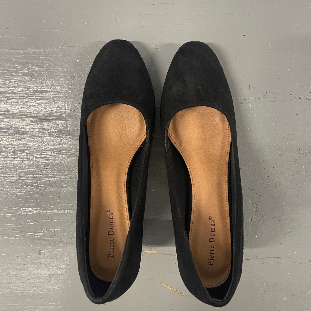 Pierre Dumas Black Flats for Women